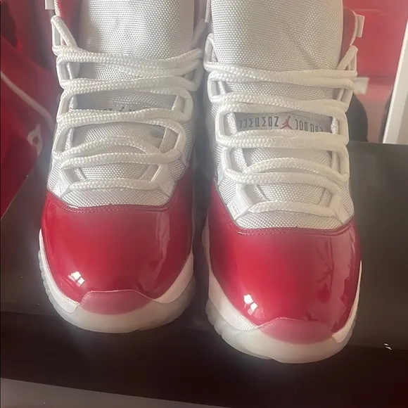 Men’s Red and White Sneakers