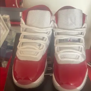 Men’s Red and White Sneakers