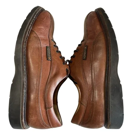 Mephisto Abel Air Relax Goodyear Melt Leather Oxford Mens Brown Shoes US 8.5