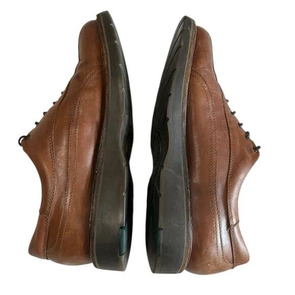 Mephisto Abel Air Relax Goodyear Melt Leather Oxford Mens Brown Shoes US 8.5