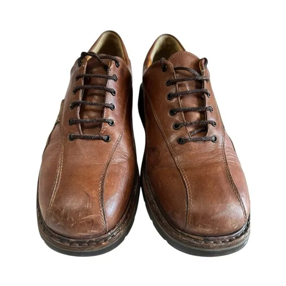 Mephisto Abel Air Relax Goodyear Melt Leather Oxford Mens Brown Shoes US 8.5