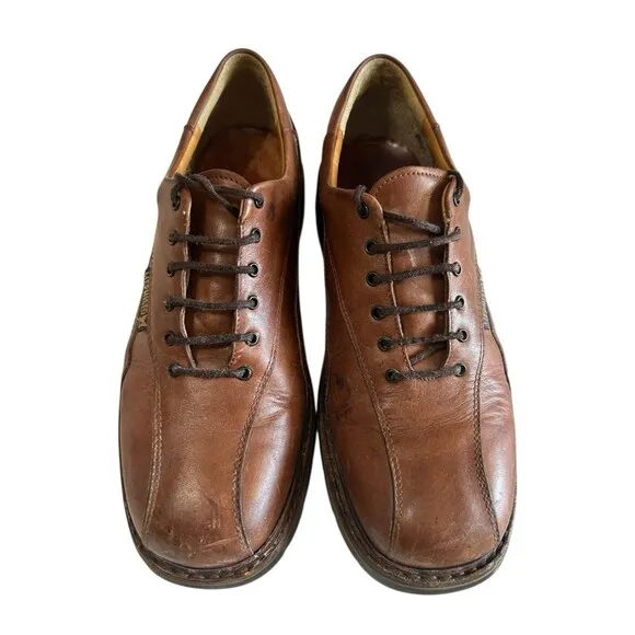 Mephisto Abel Air Relax Goodyear Melt Leather Oxford Mens Brown Shoes US 8.5