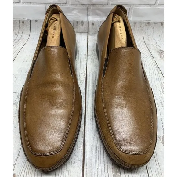 Mephisto Edlef Loafers Shoes Mens 11.5 Brown Leather Slip On Comfort Walking