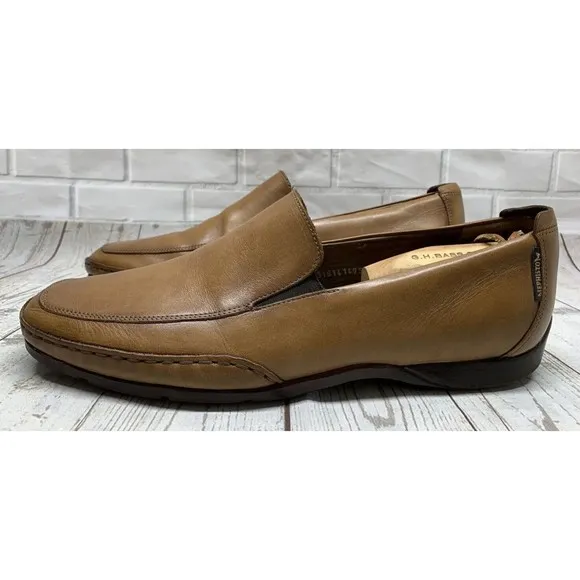 Mephisto Edlef Loafers Shoes Mens 11.5 Brown Leather Slip On Comfort Walking