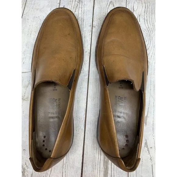 Mephisto Edlef Loafers Shoes Mens 11.5 Brown Leather Slip On Comfort Walking