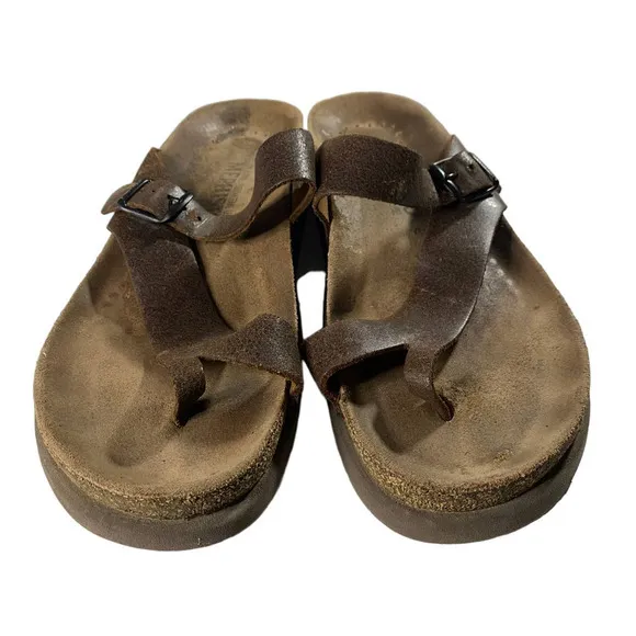 Mephisto Helen Leather Thong Sandals Women's Size 41 US 11