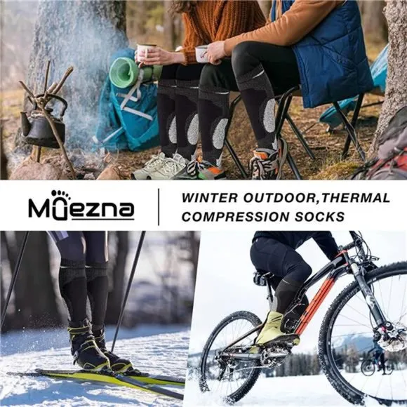 Merino Wool Ski Socks for Cold Weather Hiking Snowboarding Socks Thermal Knee