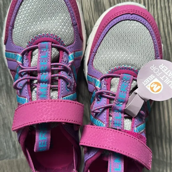 Merrell Kids fuchsia purple and Blue Sneakers size 2