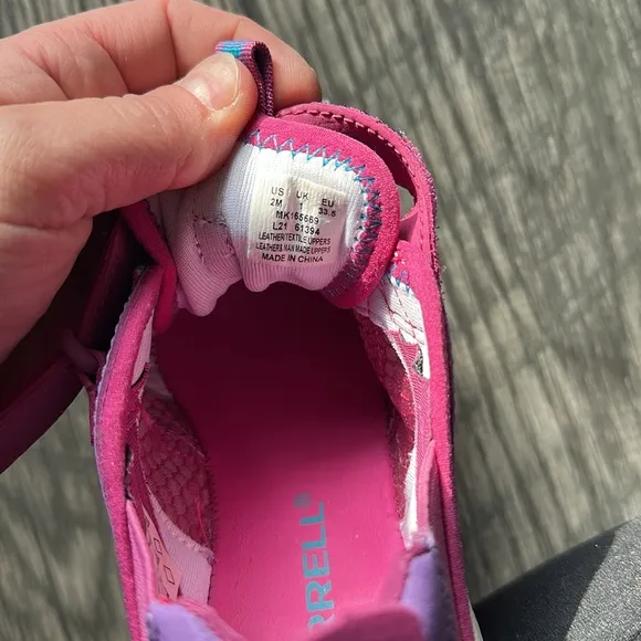 Merrell Kids fuchsia purple and Blue Sneakers size 2