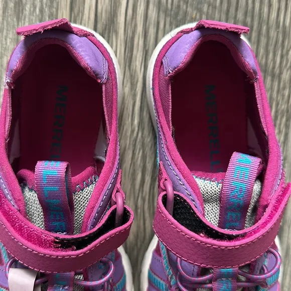 Merrell Kids fuchsia purple and Blue Sneakers size 2
