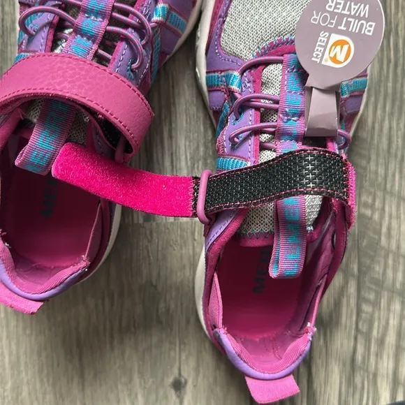 Merrell Kids fuchsia purple and Blue Sneakers size 2