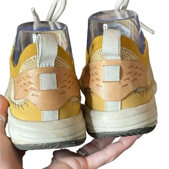 Merrell Women's GRIDWAY Canvas Lace Up Sneakers Yellow Size 7