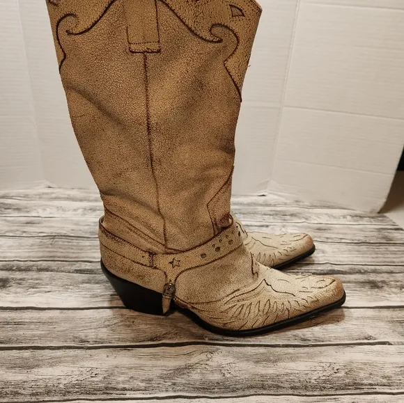 Mia Rhinestone Crinkle boots