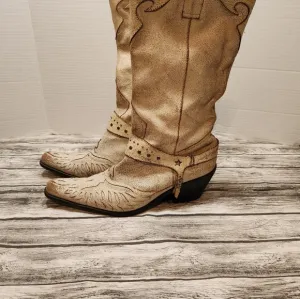 Mia Rhinestone Crinkle boots
