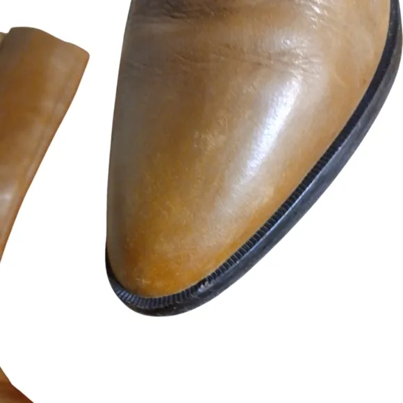 Michael Kors Cognac Buckled Riding Boots Women's Brown Knee High Boots sz 10