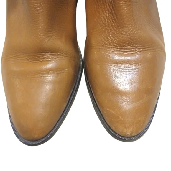 Michael Kors Cognac Buckled Riding Boots Women's Brown Knee High Boots sz 10