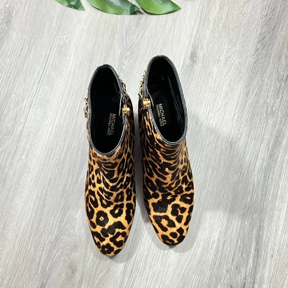 Michael Kors Elsa Mid Bootie Cheetah. Hair-calf  ✨brand new✨ No box