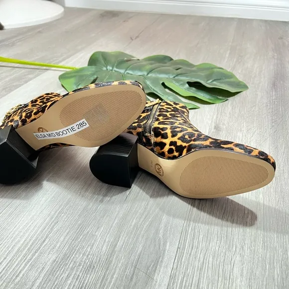 Michael Kors Elsa Mid Bootie Cheetah. Hair-calf  ✨brand new✨ No box