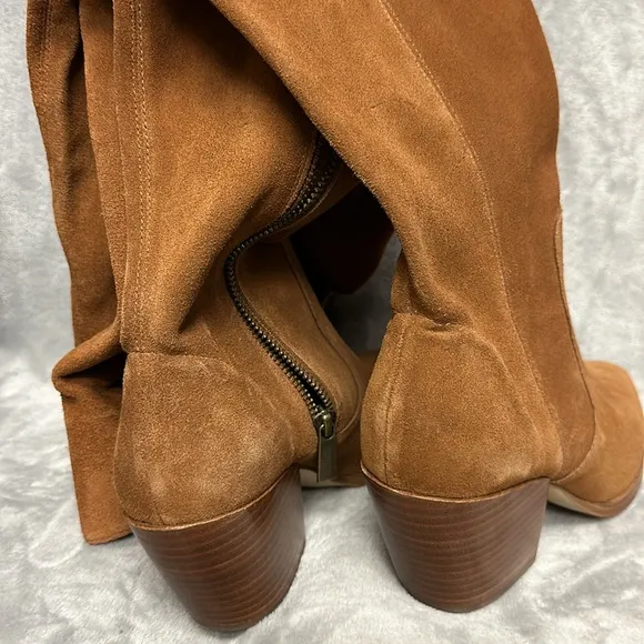 Michael KORS Harlow Suede OTK Boots
