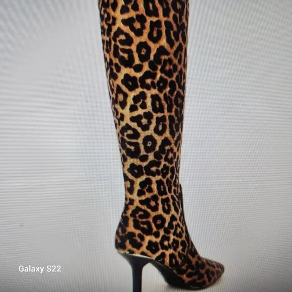 Michael Kors Katerina Calf Hair Women's Knee-High Boots 5M. NIB