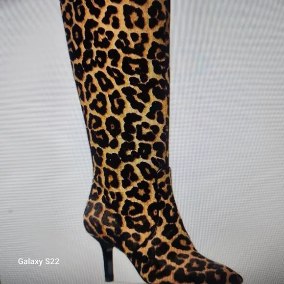 Michael Kors Katerina Calf Hair Women's Knee-High Boots 5M. NIB