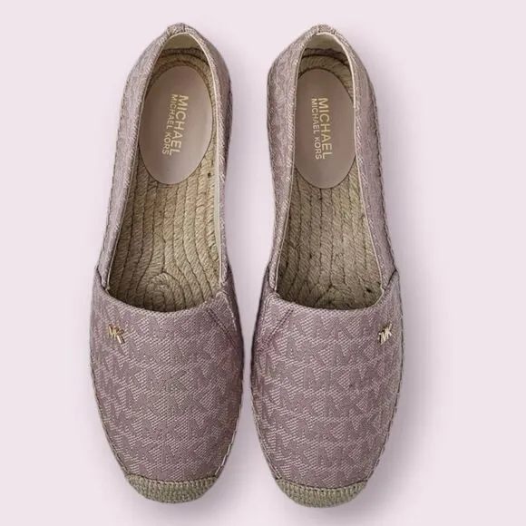 MICHAEL KORS Kendrick Espadrille Slip On Flats Women’s Size 7 Pink Rare NEW