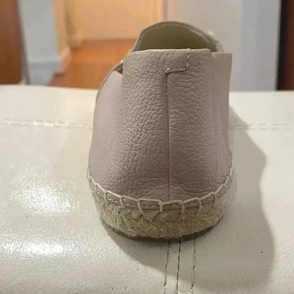 Michael Kors Kendrick Leather Slip- on Espadrilles Sz 8