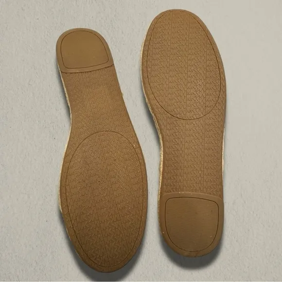 MICHAEL KORS LEATHER SLIDE ESPADRILLES