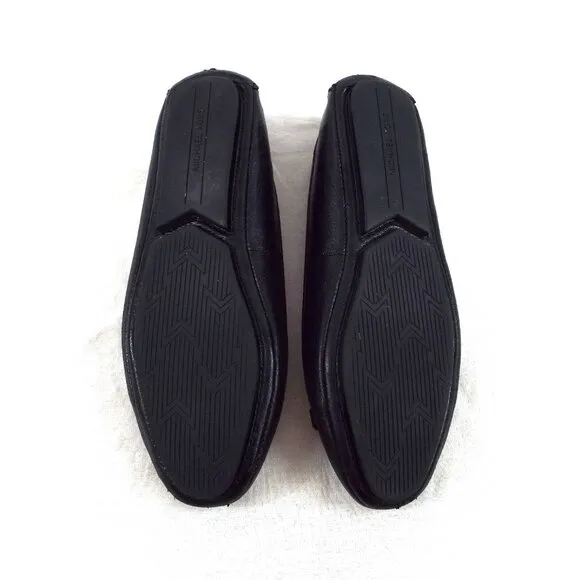 Michael Kors Lillie Ballet Flats with Shiny Black Leather and MK Logo Size 7