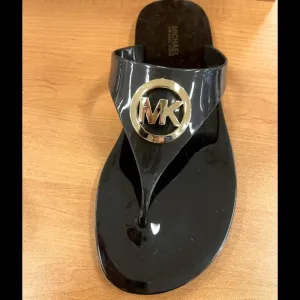 Michael Kors Logo Jelly Thong Sandals