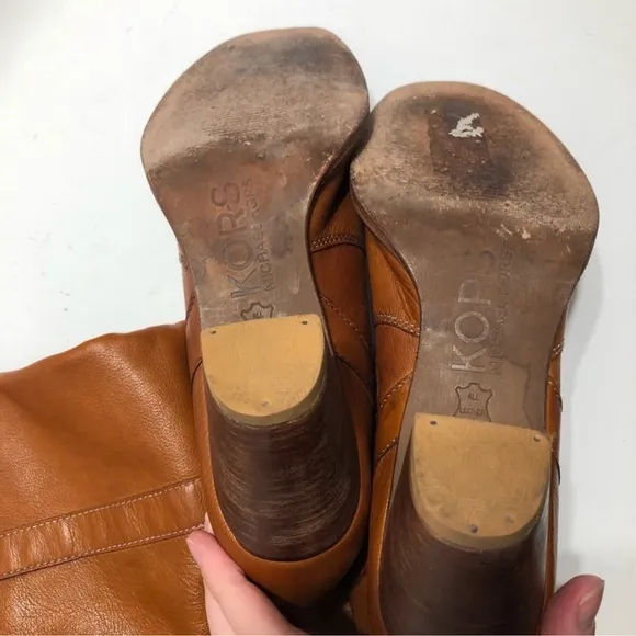 Michael Kors Pebbled Leather Pullon Boots