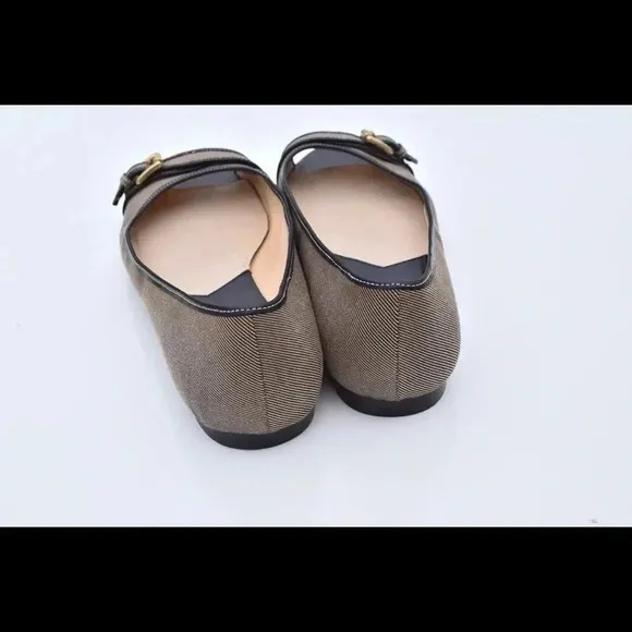 Michael Kors peep toe flats