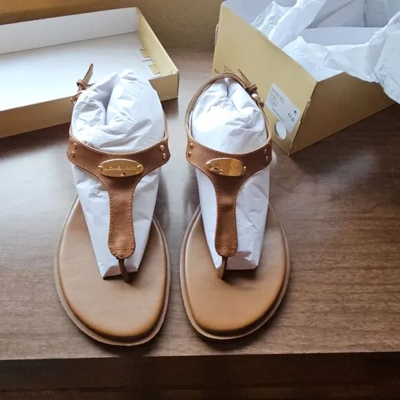 Michael Kors Plated Thong Sandal Size 11
