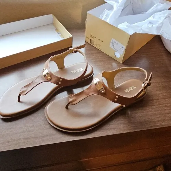 Michael Kors Plated Thong Sandal Size 11