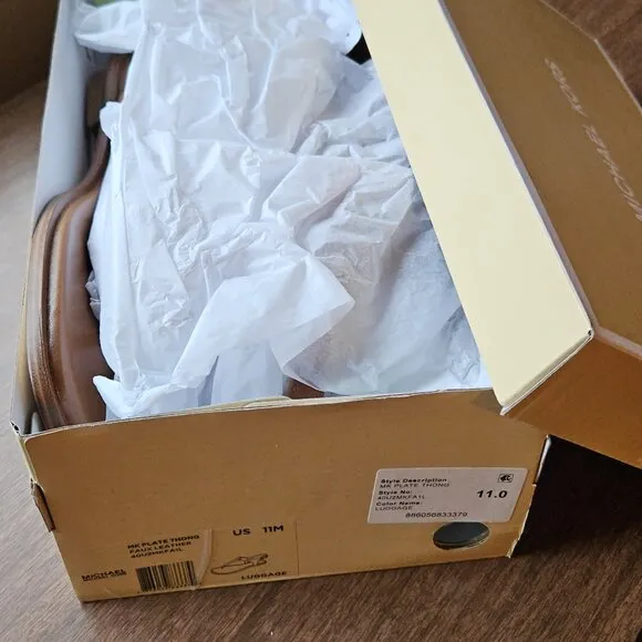 Michael Kors Plated Thong Sandal Size 11