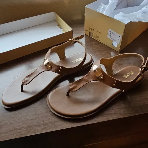 Michael Kors Plated Thong Sandal Size 11