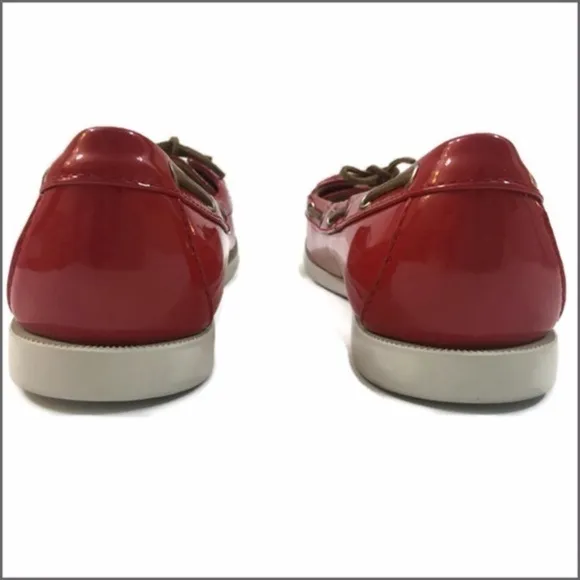 𝅺michael Kors Red Patent Leather Loafers