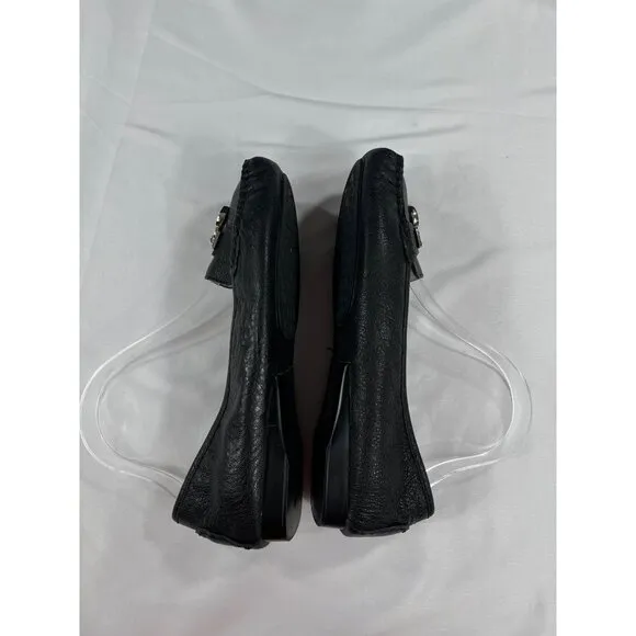 Michael Kors SKU 7790 Womens Black Leather Loafers Size 6.5