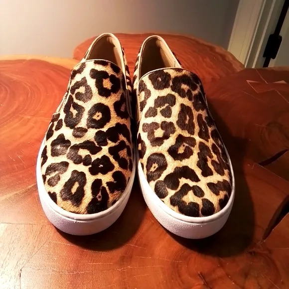 Michael Michael Kors Slip-on Sneakers in Calf Hair Leopard Print - 7.5