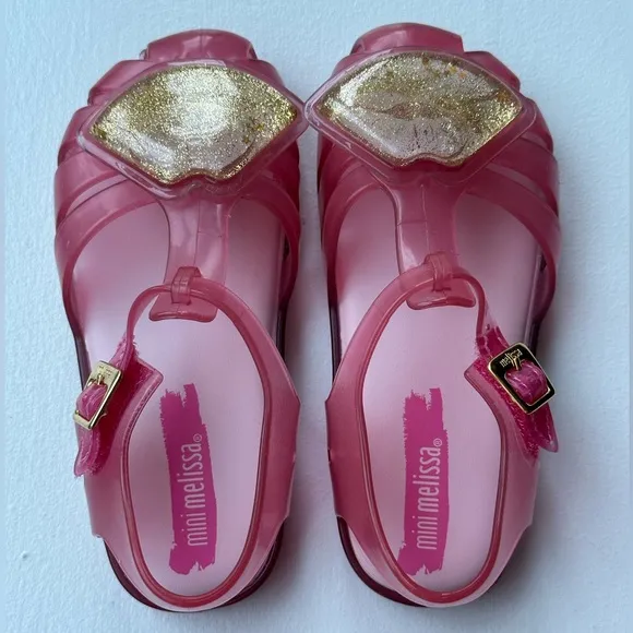 Mini Melissa Girl's Aranha Lip Sandals size toddler 10 NWT