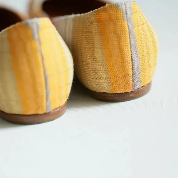 Missoni Round Toe Colorful Geometric Print Flats
