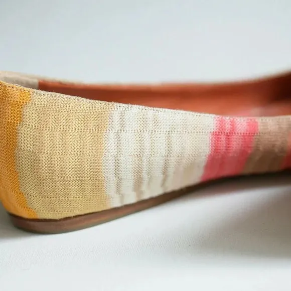 Missoni Round Toe Colorful Geometric Print Flats