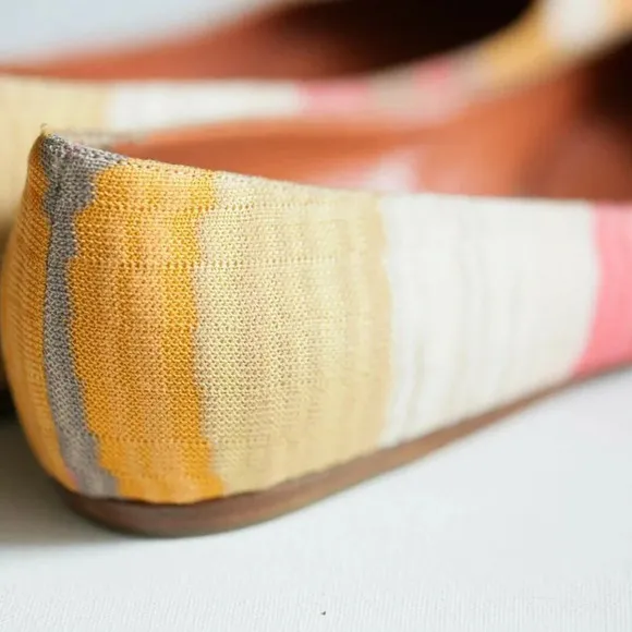 Missoni Round Toe Colorful Geometric Print Flats
