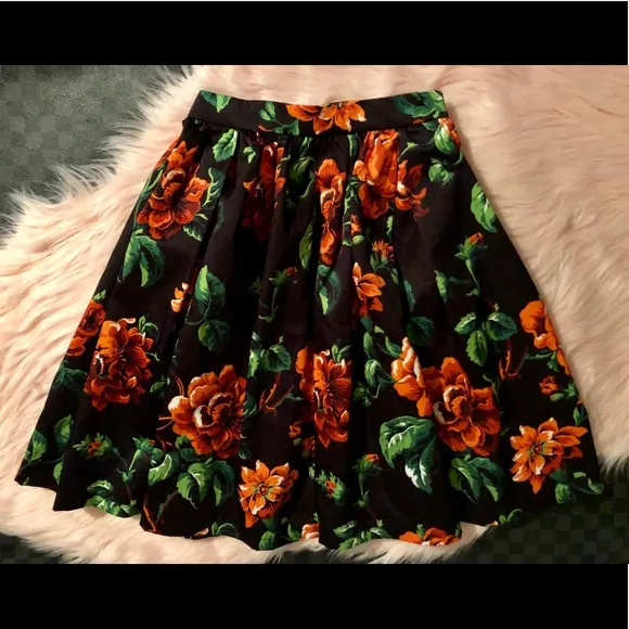 Miu Miu Floral Silk Faille Mini Skirt ASO Mindy