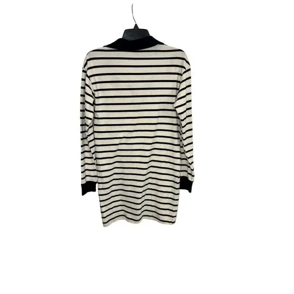Monrow Stripe-Print Collared Shirtdress NWT - Size XS