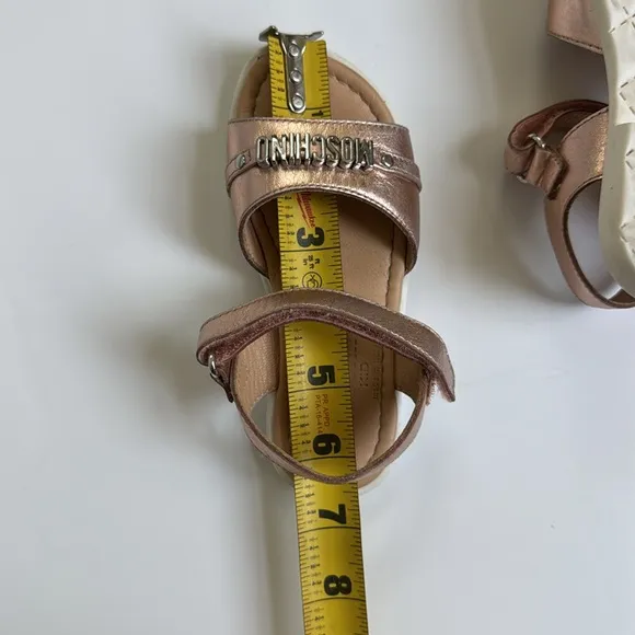 Moschino Kids Metallic Sandals 25 EU