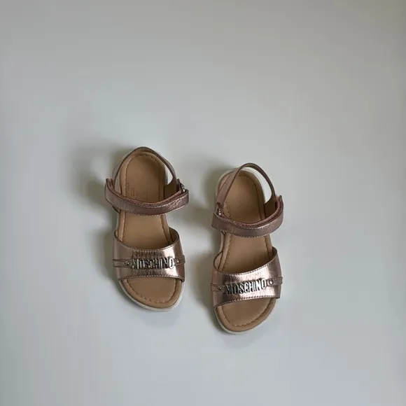 Moschino Kids Metallic Sandals 25 EU