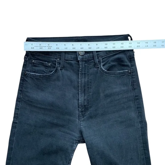 MOTHER High Waisted Rider Ankle in Not Guilty Black- EUC, 26