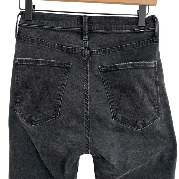 MOTHER High Waisted Rider Ankle in Not Guilty Black- EUC, 26