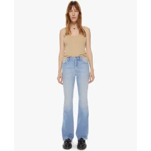Mother The Weekender Fray California Cruiser High Rise Flare Wide Leg Sz 32
